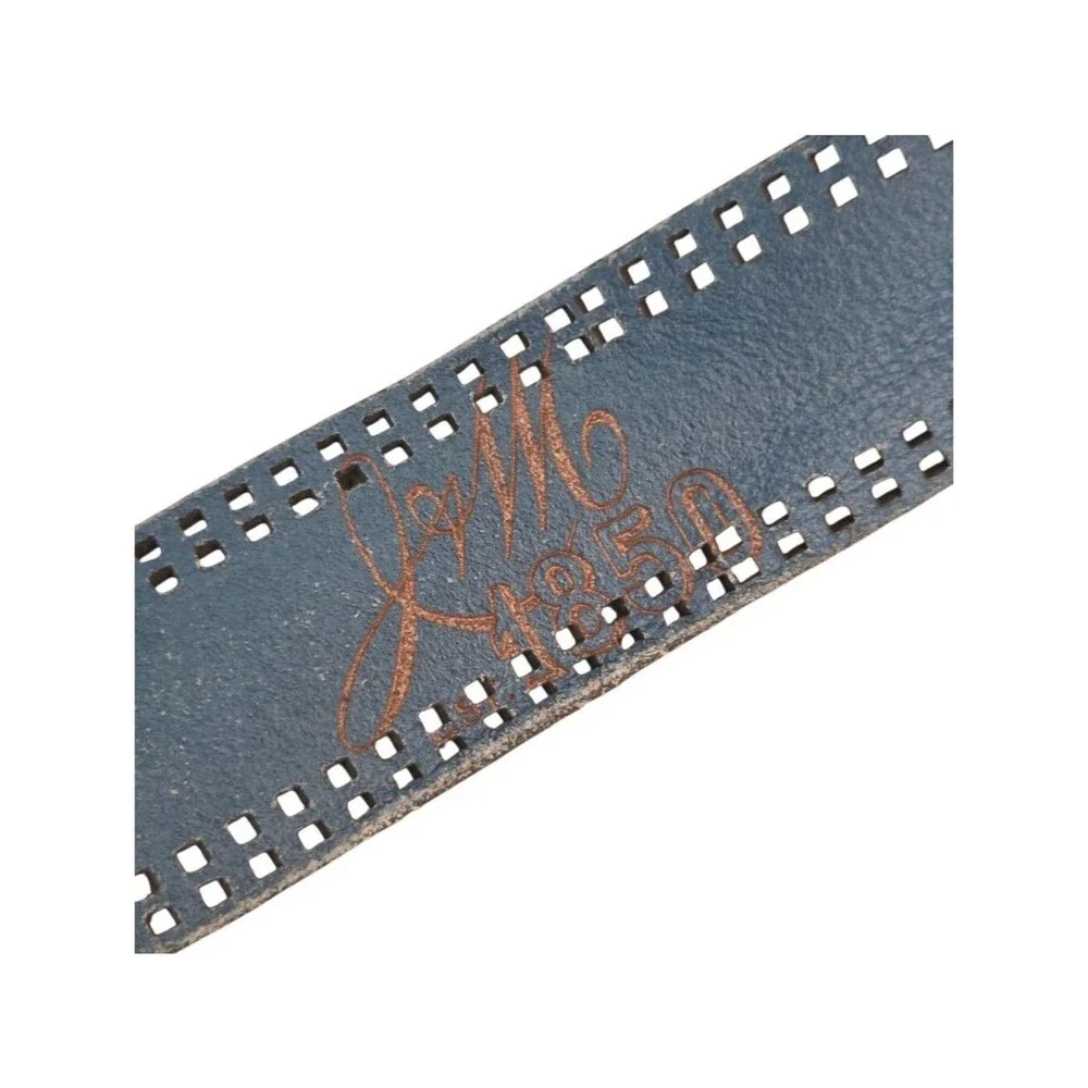 Johnston & Murphy Italian Leather Belt 38 Distressed Vintage